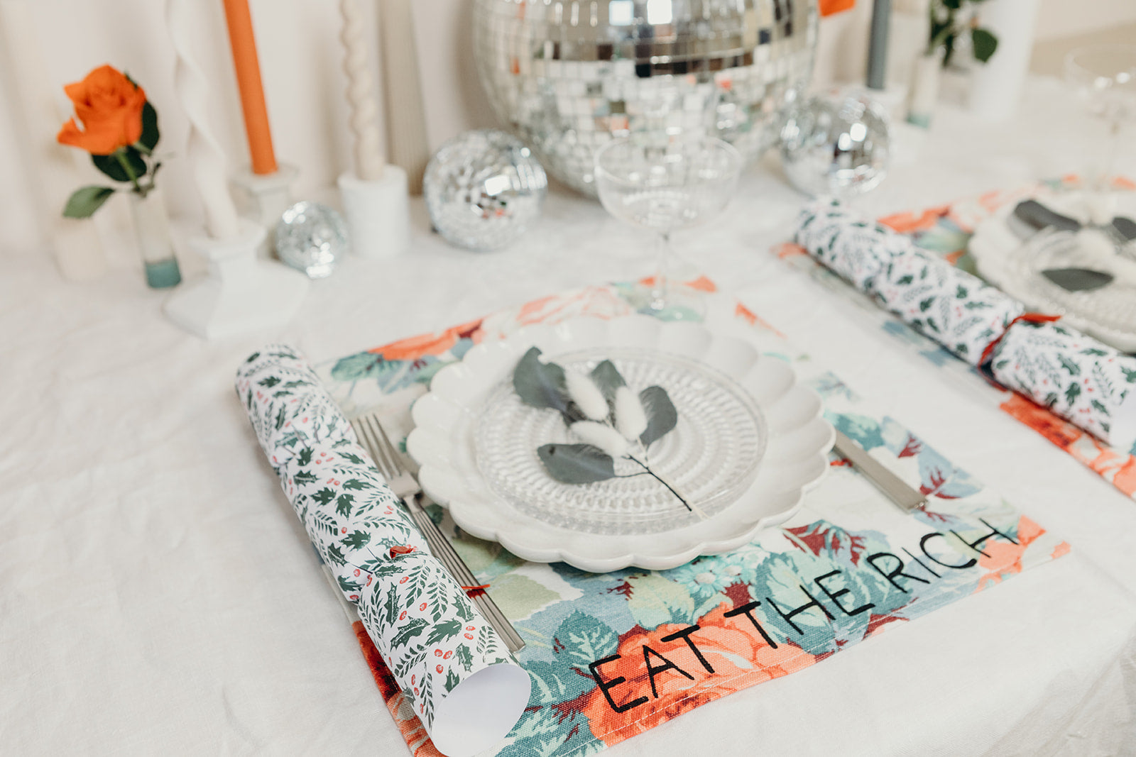 'EAT THE RICH' Table Linens